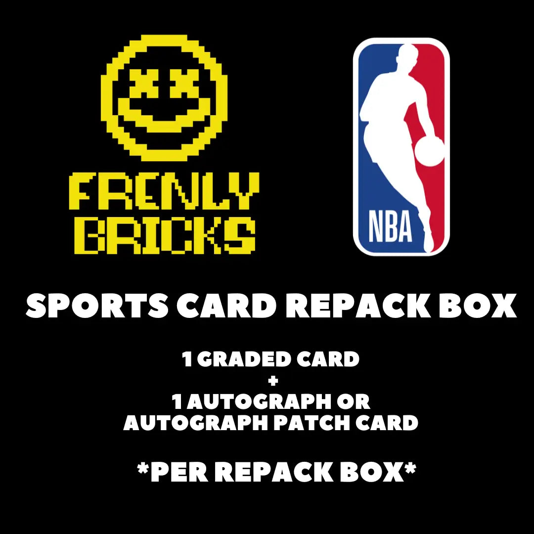 SPORTS CARD REPACK BOX - NBA - 2 Cards GRADED+ AUTO FRENLY BRICKS - Open 7 Days