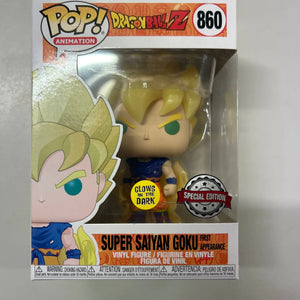 Pop Vinyl Dragon Ball Z #860 Super Saiyan Goku First Appearance FRENLY BRICKS - Open 7 Days