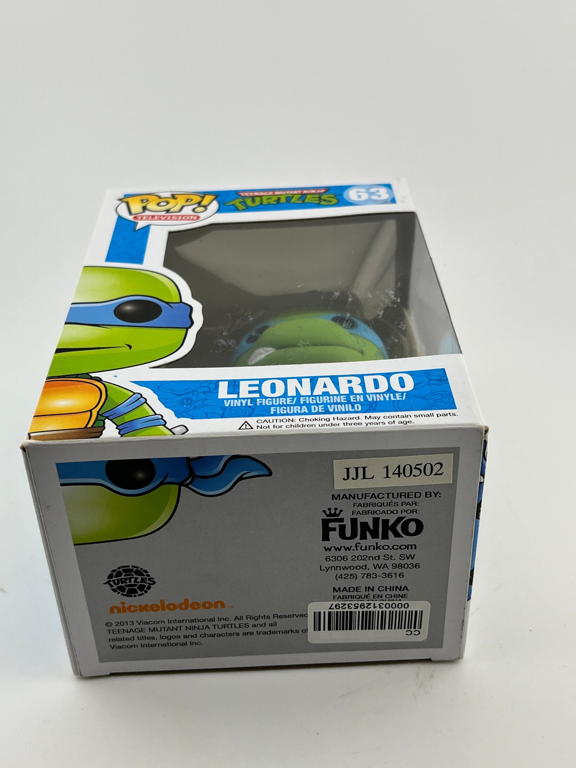 Funko POP! Television Teenage Mutant Ninja Turtles - Leonardo #63 - Vinyl Collectable FRENLY BRICKS - Open 7 Days