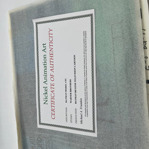 Batman (Terry McGinnis) Main Models Animation Prod. Cel - Batman Beyond - 1998 FRENLY BRICKS - Open 7 Days