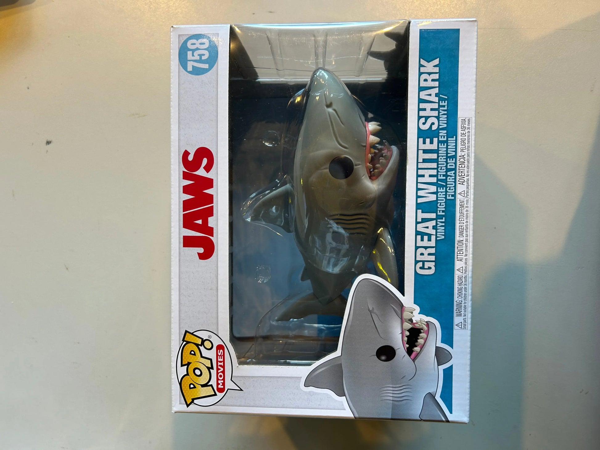 Pop Vinyl Jaws 758 Great White Shark FRENLY BRICKS - Open 7 Days