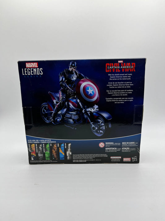 Marvel Legends Captain America Civil War & Motorcycle Action Figure - Sealed FRENLY BRICKS - Open 7 Days