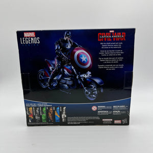 Marvel Legends Captain America Civil War & Motorcycle Action Figure - Sealed FRENLY BRICKS - Open 7 Days