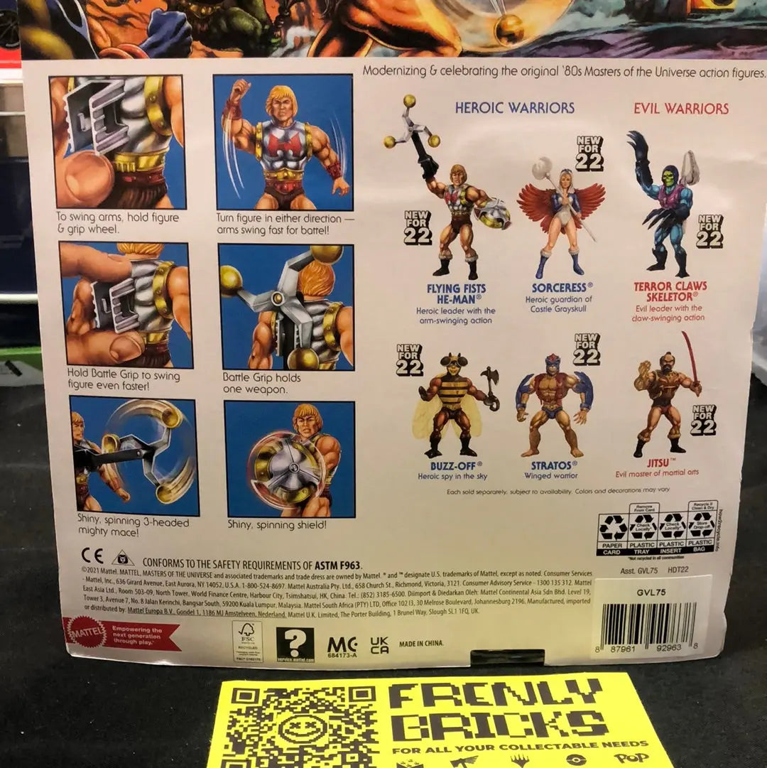 NEW & SEALED 2020 MATTEL MASTERS OF THE UNIVERSE BATTLE ARMOR HE MAN 5" FIGURE FRENLY BRICKS - Open 7 Days