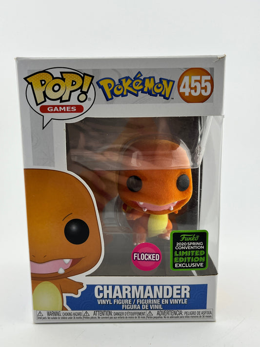 Funko POP! Pokémon - Charmander #455 - Flocked Spring Convention Limited Edition FRENLY BRICKS - Open 7 Days