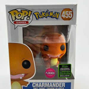 Funko POP! Pokémon - Charmander #455 - Flocked Spring Convention Limited Edition FRENLY BRICKS - Open 7 Days