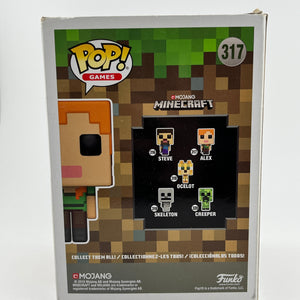 Funko POP! Games Mojang Minecraft- Alex #317 - Vinyl Collectable FRENLY BRICKS - Open 7 Days