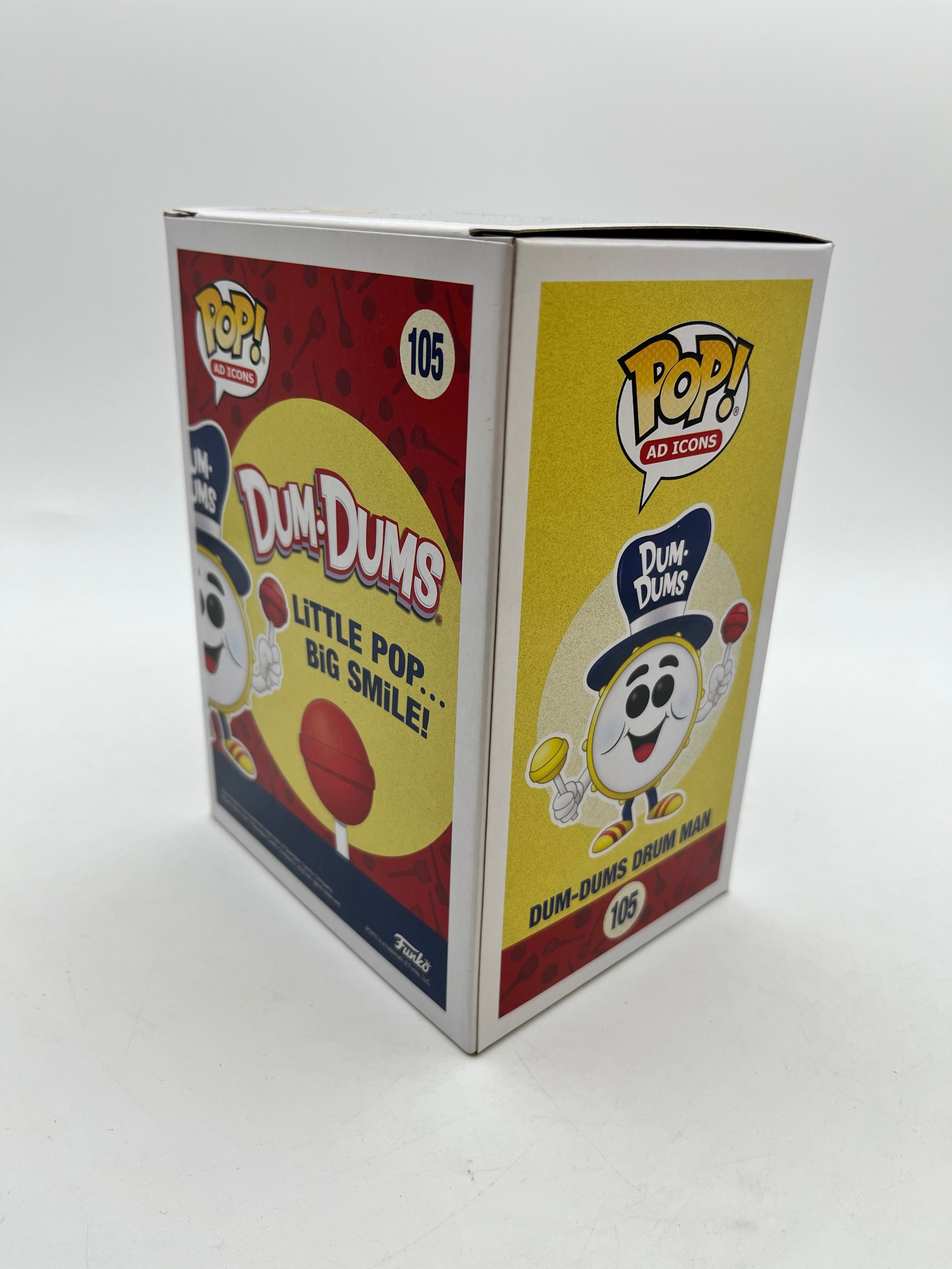 Funko POP! Ad Icons Dum•Dums - Dum-Dums Drum Man #105 - Fall Limited Edition FRENLY BRICKS - Open 7 Days