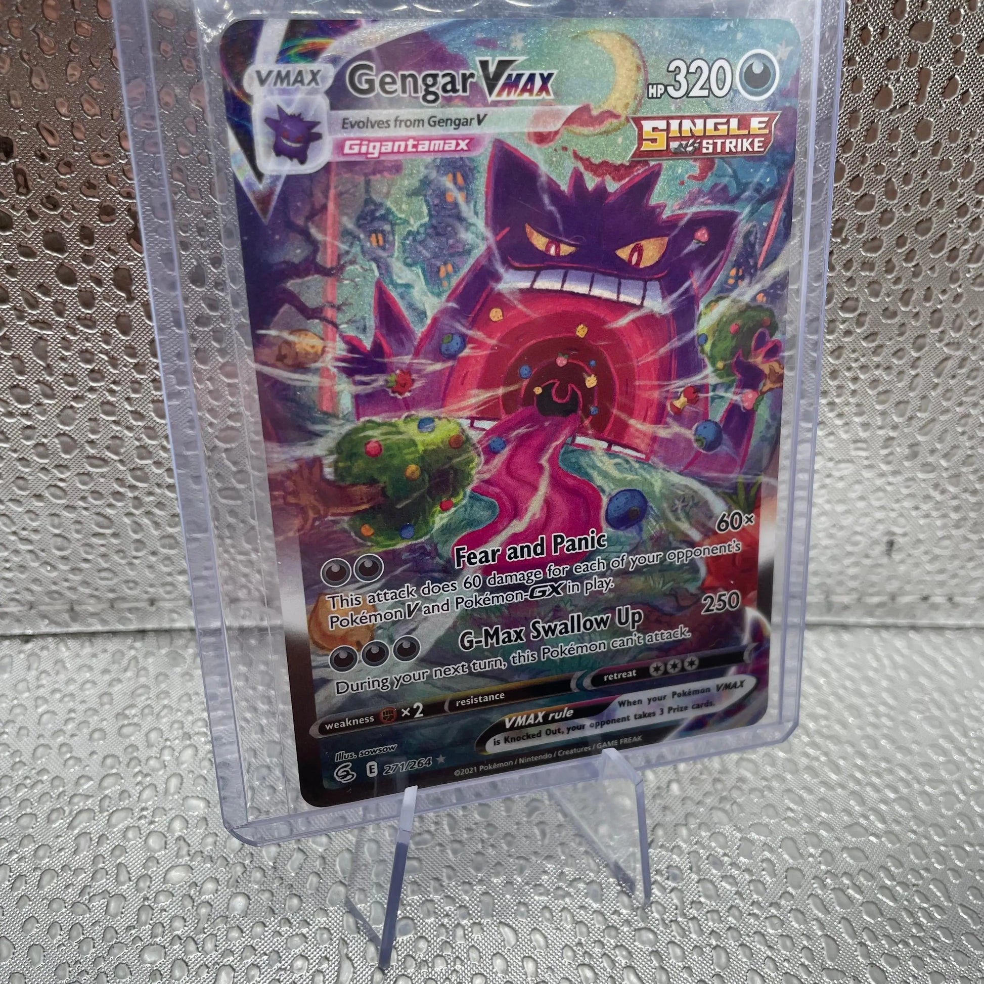 Gengar V Max 271/264 2021 Pokemon Nintendo Full Art Grail TCG Good Condition FRENLY BRICKS - Open 7 Days