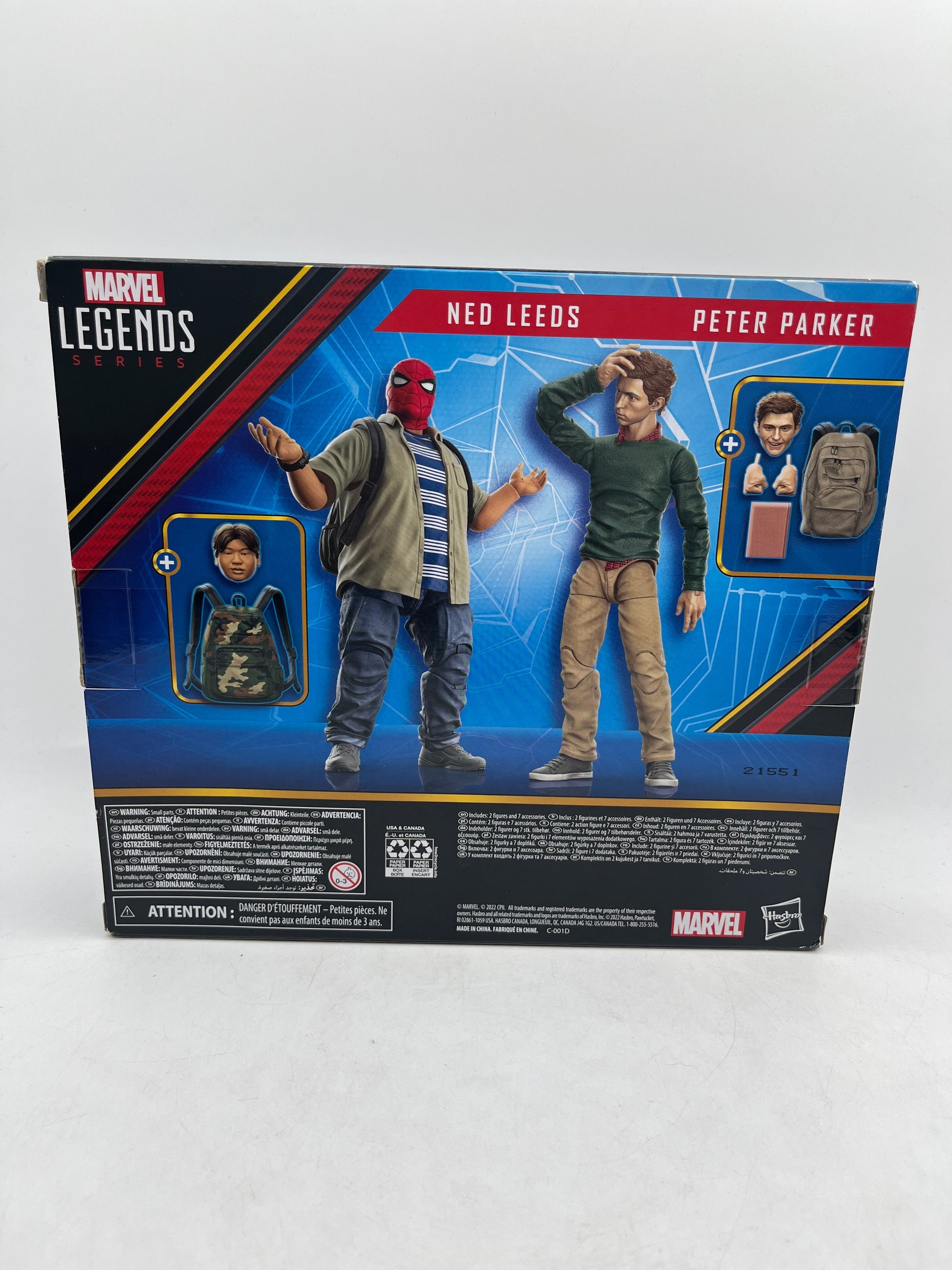 Hasbro Marvel Legends Series: Spider-Man 60th Anniversary Peter Parker and Ned FRENLY BRICKS - Open 7 Days