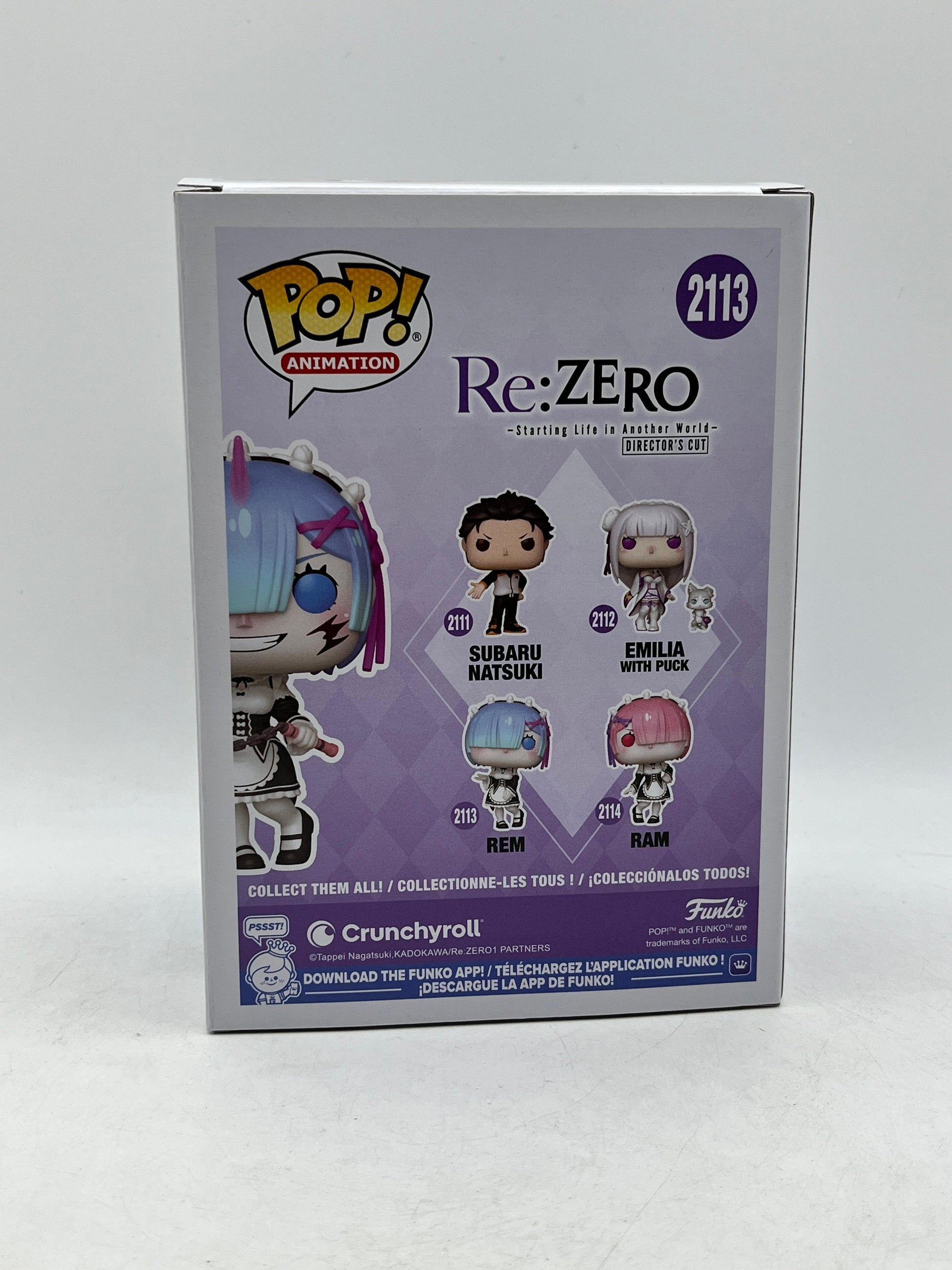 Funko POP! Animation RE: Zero - REM #2113 - Limited Edition Chase FRENLY BRICKS - Open 7 Days