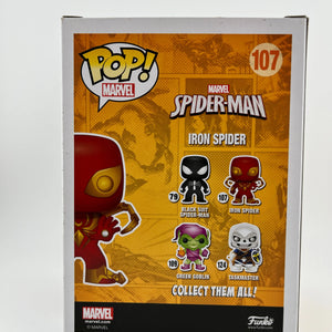 Funko POP! Marvel Spider-Man - Iron Spider #107 - Vinyl Collectable FRENLY BRICKS - Open 7 Days