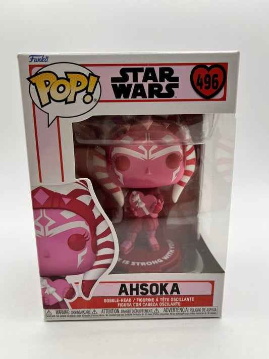 Funko POP! Star Wars Ashoka #496 - Valentines Edition - Vinyl Collectable FRENLY BRICKS - Open 7 Days