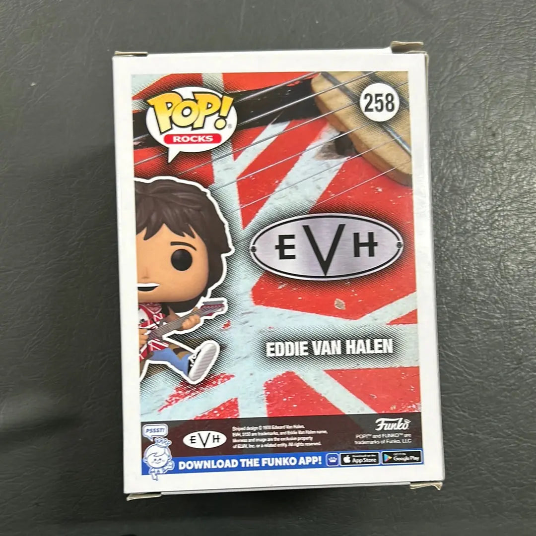 Funko Pop Rocks Eddie Van Halen 258 EVH Jumping Guitar Vinyl Figure FRENLY BRICKS - Open 7 Days