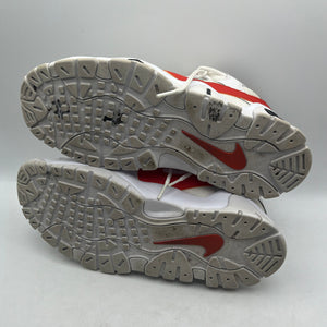 Nike Air Barrage Low Rucker Park Size 12 USED ORANGE/WHITE FRENLY BRICKS - Open 7 Days