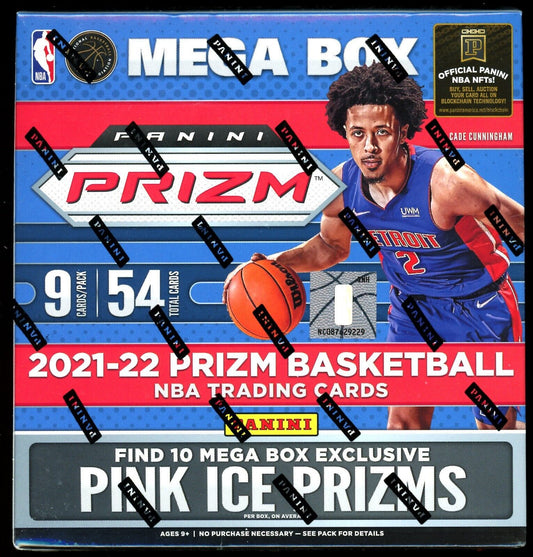 2021/22 Panini Prizm Basketball Mega Box (Pink Ice Prizms) FRENLY BRICKS - Open 7 Days