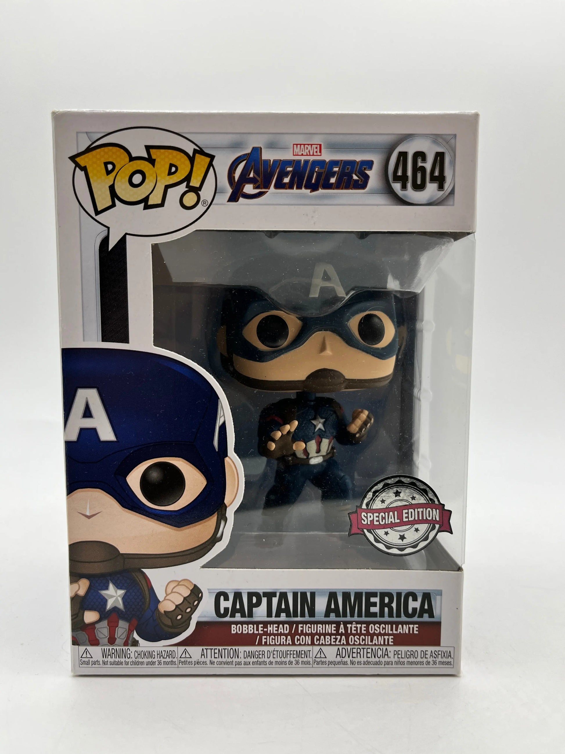 Funko POP! Marvel Avengers Captain America #464 - Special Edition FRENLY BRICKS - Open 7 Days