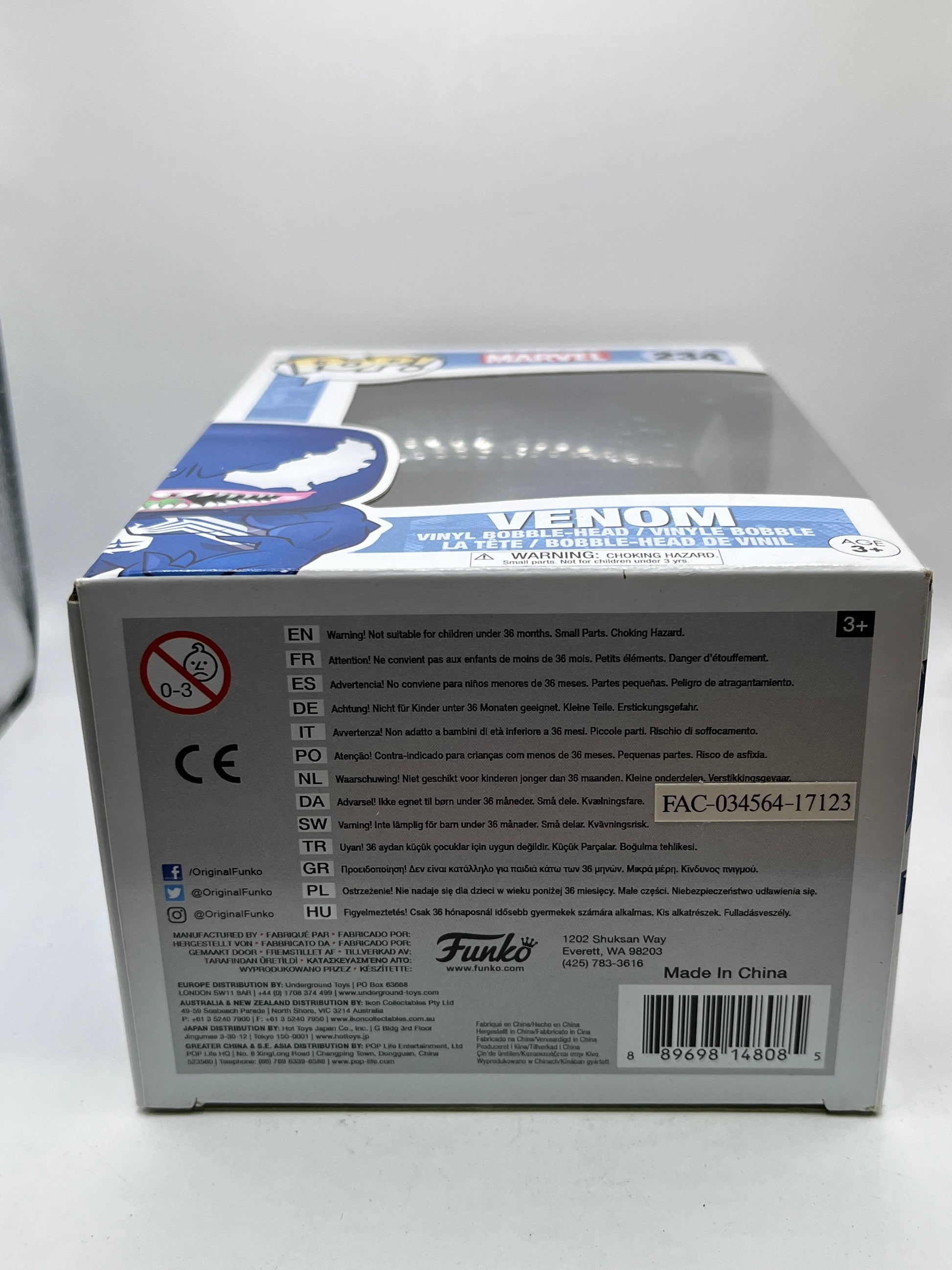 Funko POP! Marvel - Venom #234 -  Rare Vinyl Collectable FRENLY BRICKS - Open 7 Days