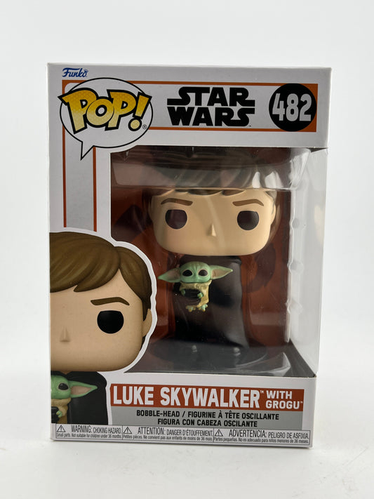 Funko POP! Star Wars - Luke Skywalker With Grogu #482 - Vinyl Collectable FRENLY BRICKS - Open 7 Days
