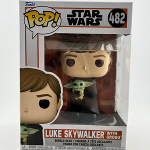 Funko POP! Star Wars - Luke Skywalker With Grogu #482 - Vinyl Collectable FRENLY BRICKS - Open 7 Days