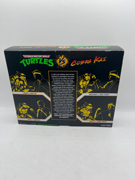 Playmates Toys TMNT vs Cobra Kai Michelangelo vs Daniel Larusso Figure 2 Pack FRENLY BRICKS - Open 7 Days