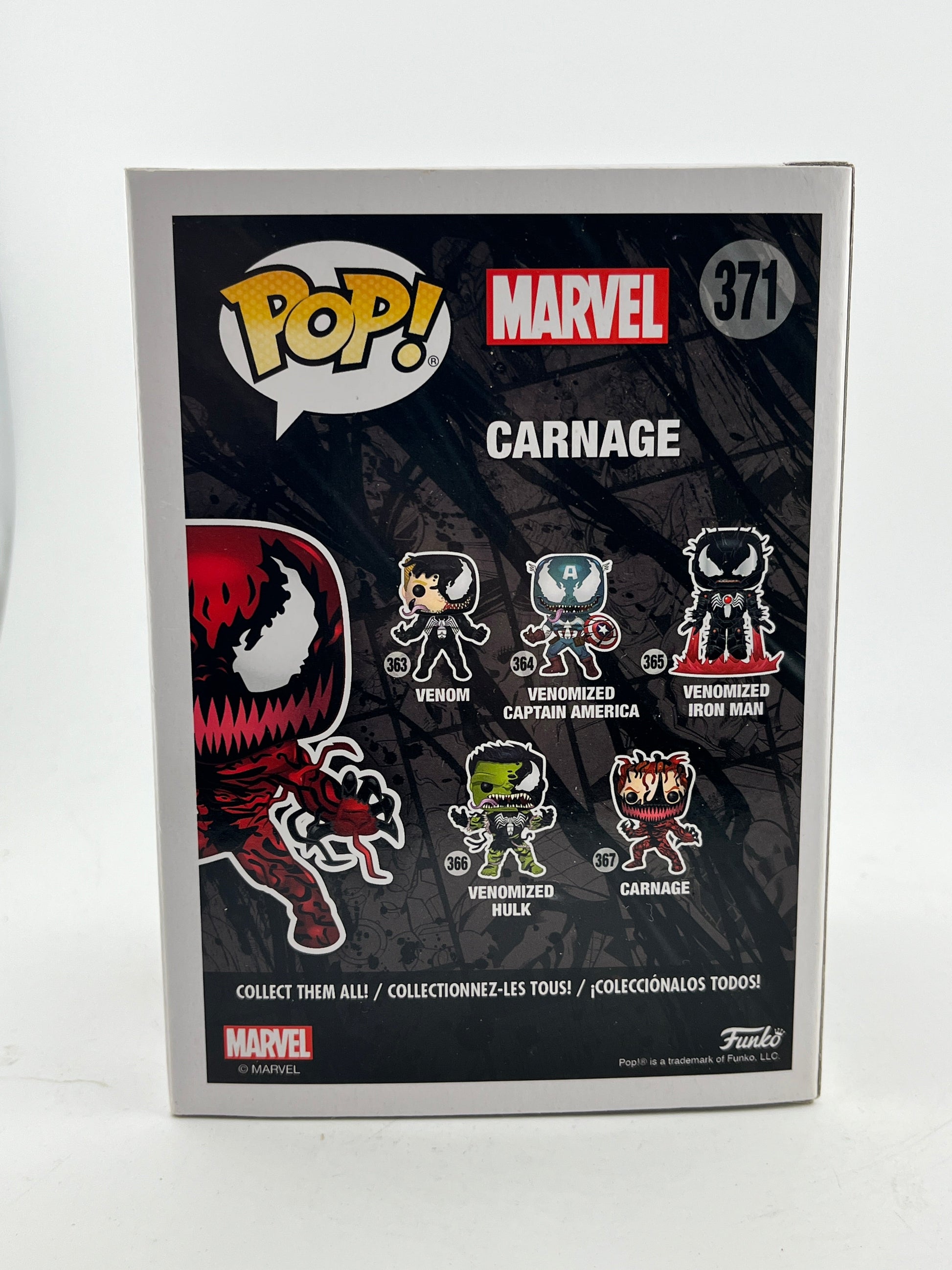 Funko POP! Marvel Venom - Carnage #371 - 2018 Fall Exclusive FRENLY BRICKS - Open 7 Days