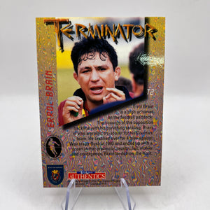 Errol Brain 1996 - Terminator - NZ Rugby Union - Carr Crazy Authentics FRENLY BRICKS - Open 7 Days