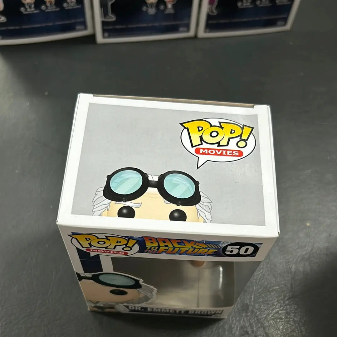 BACK TO THE FUTURE Dr Emmett Brown Pop! Vinyl Figure #50 Movie Vinyl Funko FRENLY BRICKS - Open 7 Days