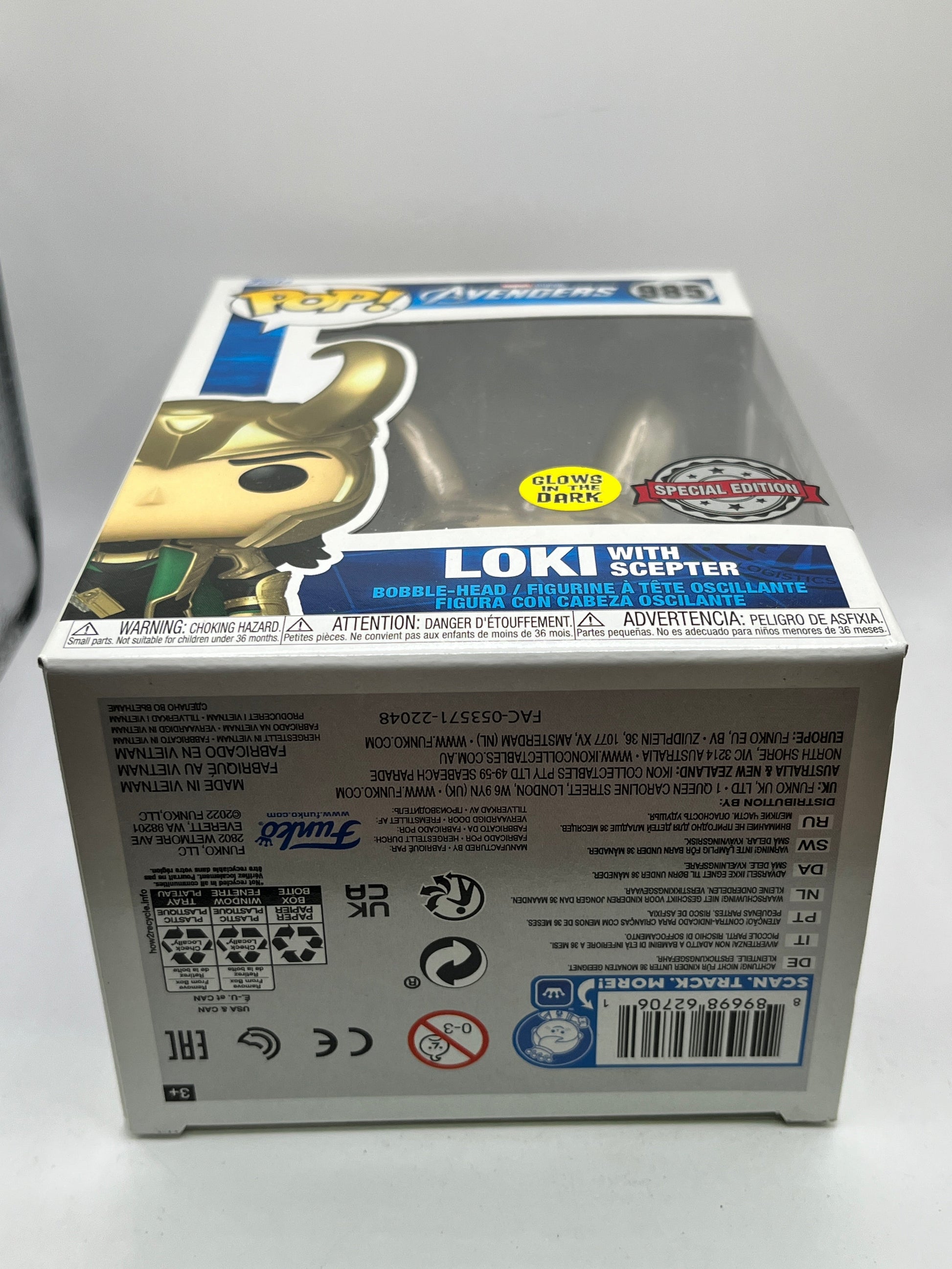 Funko POP! Marvel Avengers - Loki With Scepter #985 - Glow Special Edition FRENLY BRICKS - Open 7 Days