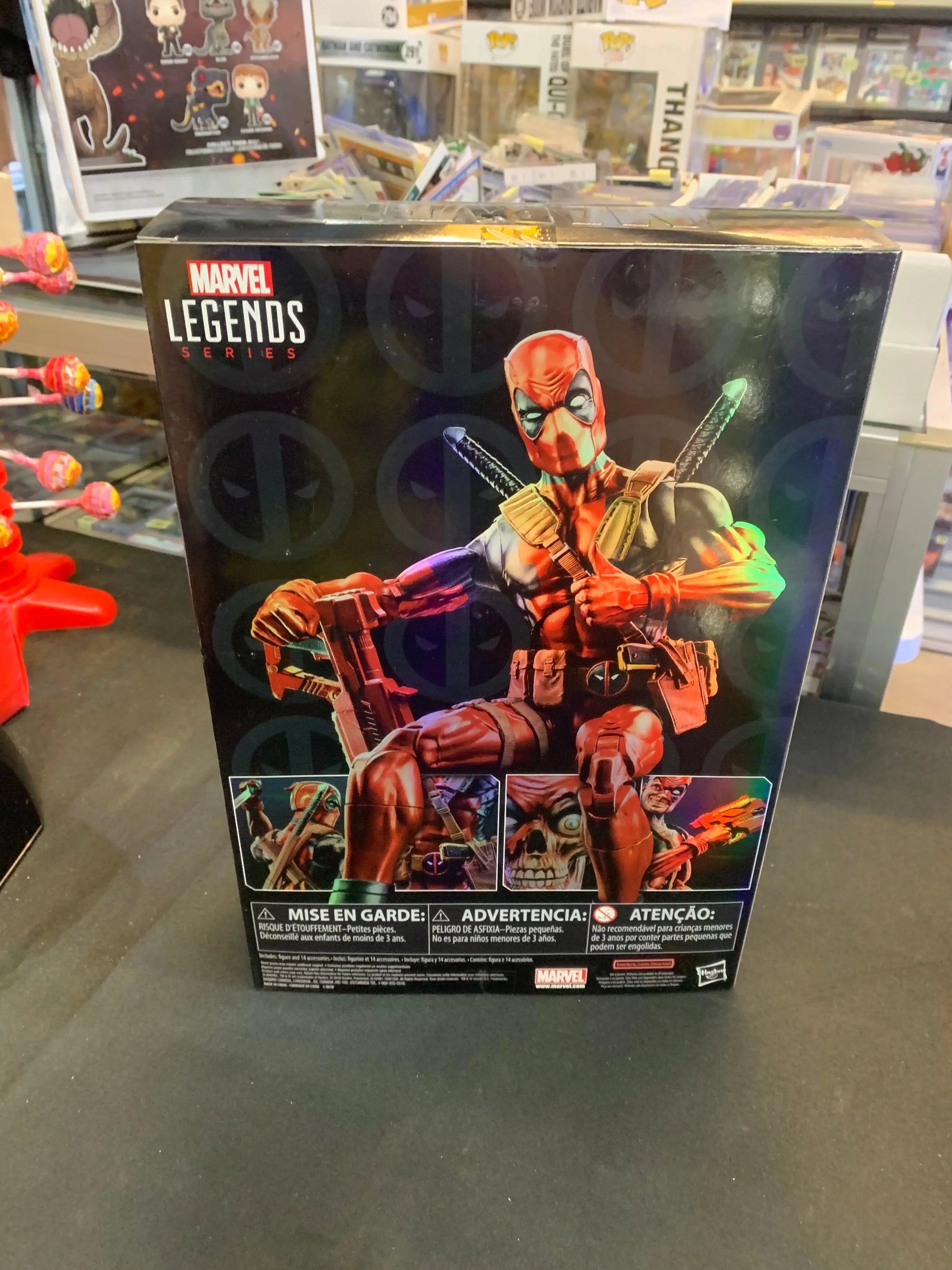 Marvel Legends Series Deadpool 12" Inch Action Figure 14 Accessories 3 Heads NEW FRENLY BRICKS - Open 7 Days