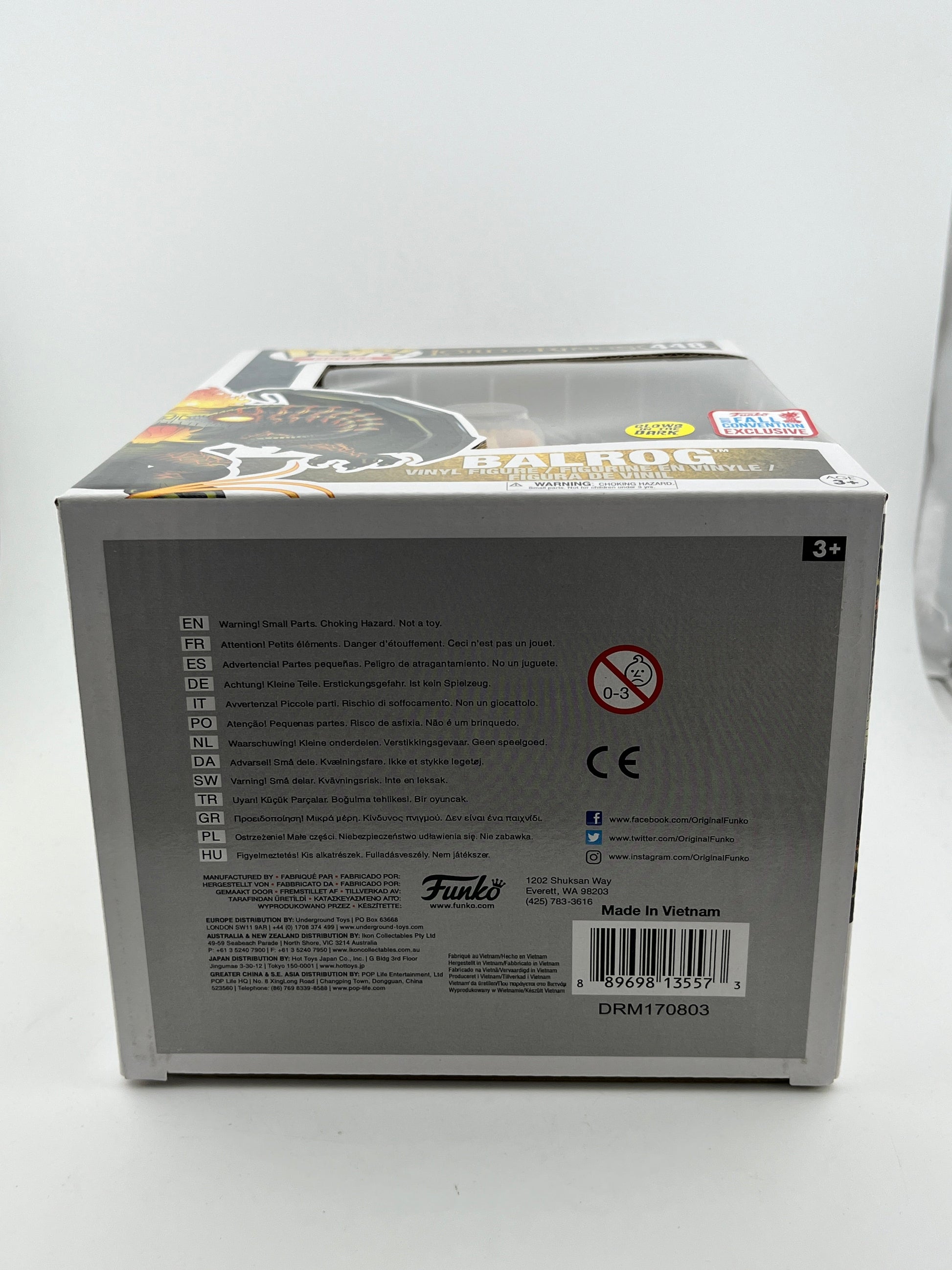 Funko POP! Movies Lord Of The Rings - Balrog #448 - 2017 Convention Exclusive FRENLY BRICKS - Open 7 Days