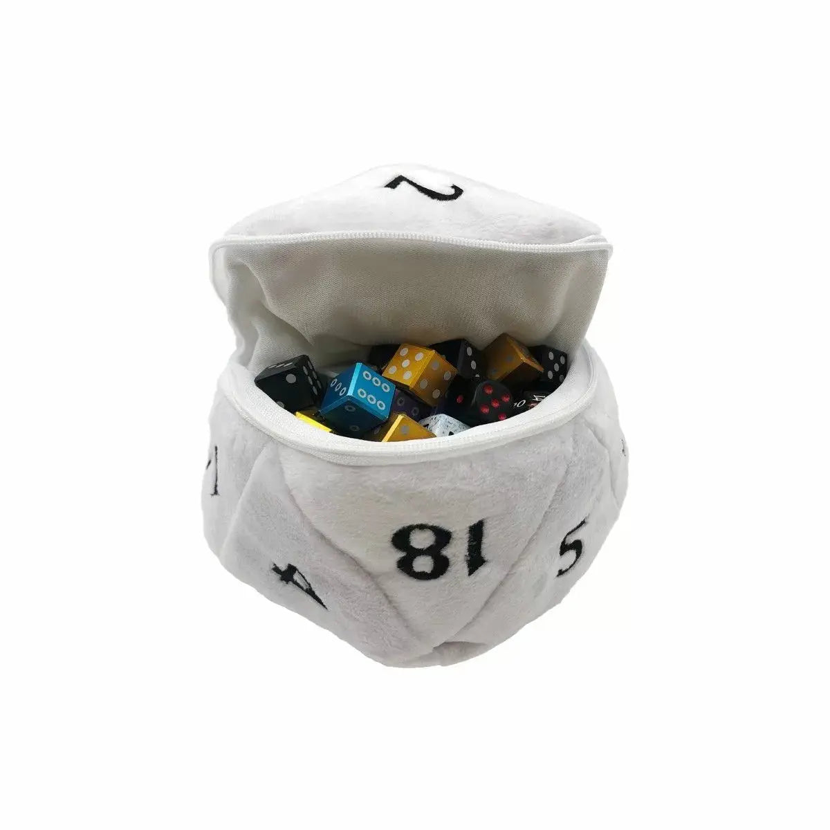 Ultra Pro: UP15756 D20 Plush Dice Bag White FRENLY BRICKS - Open 7 Days