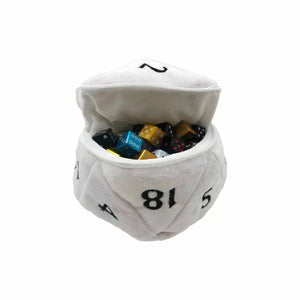 Ultra Pro: UP15756 D20 Plush Dice Bag White FRENLY BRICKS - Open 7 Days
