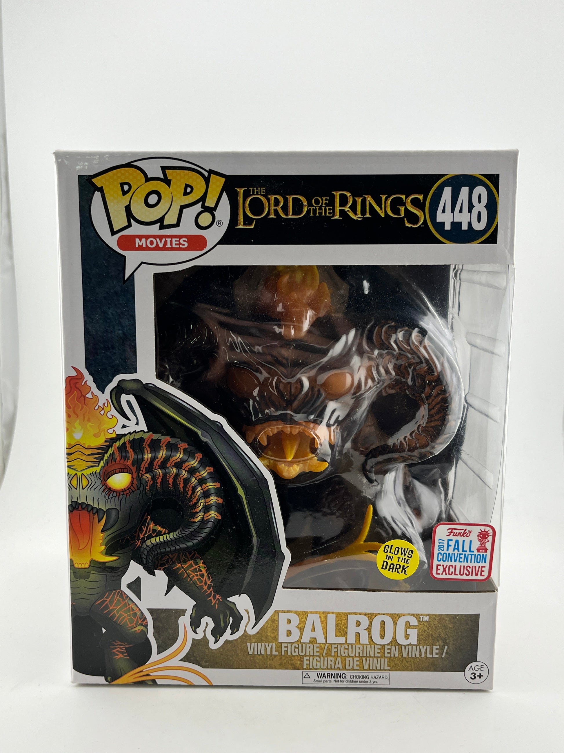 Funko POP! Movies Lord Of The Rings - Balrog #448 - 2017 Convention Exclusive FRENLY BRICKS - Open 7 Days