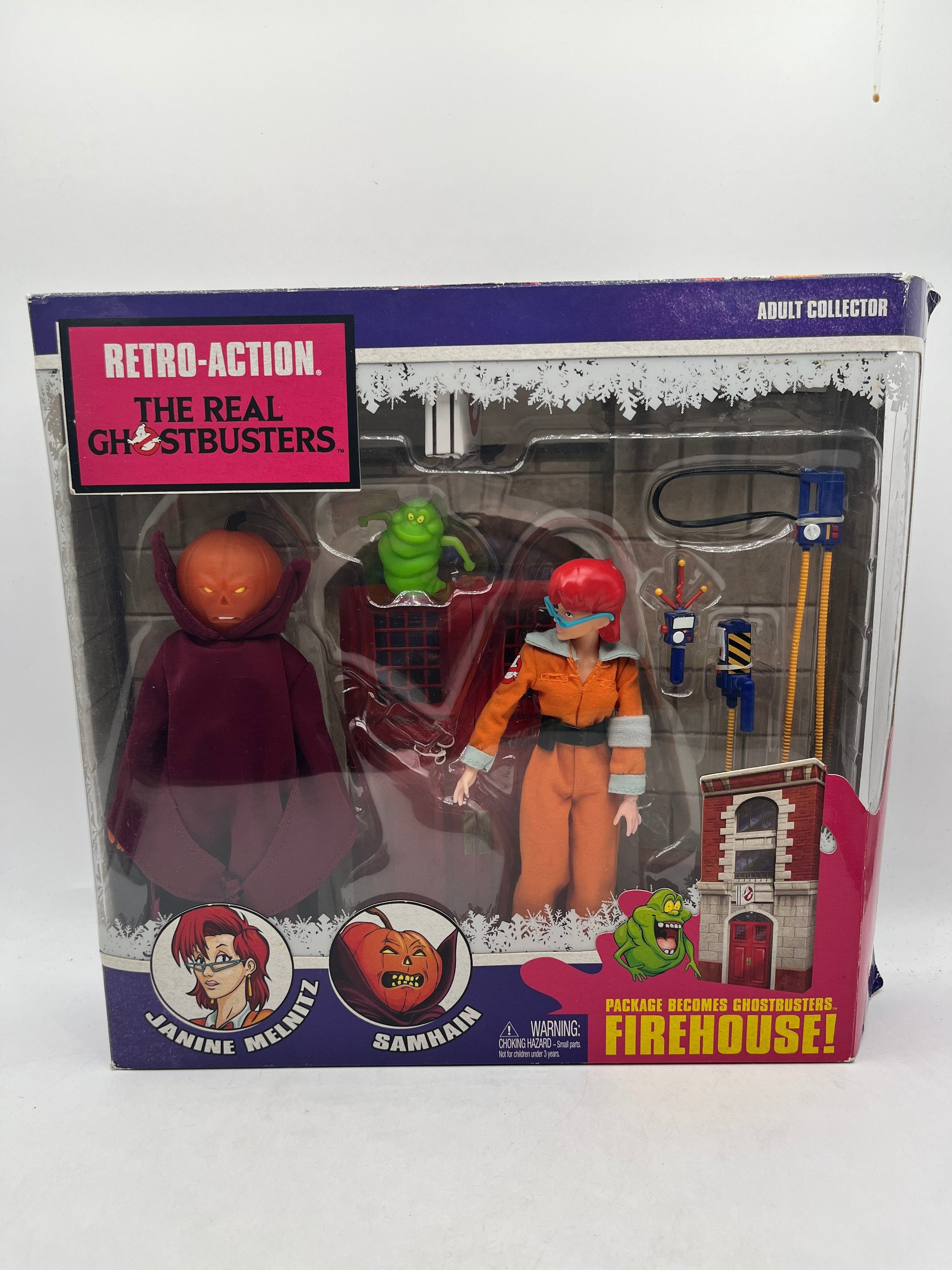 Mattel Retro Action Real Ghostbusters Janine Malnitz & Samhain 8" Figures - Sealed FRENLY BRICKS - Open 7 Days