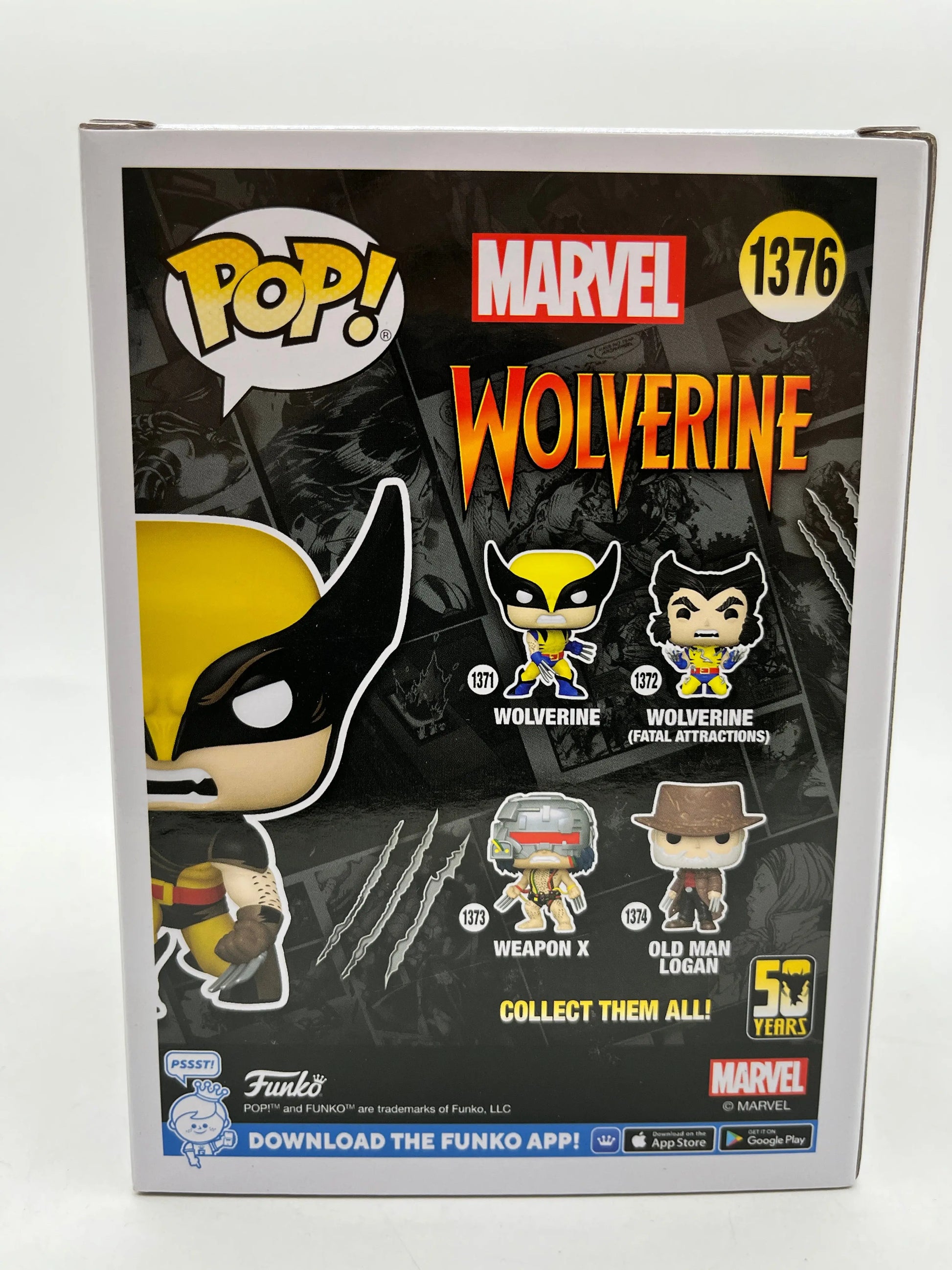 Funko POP! Marvel Wolverine #1376 50 Years - Exclusive Marvel Collectors Corps FRENLY BRICKS - Open 7 Days