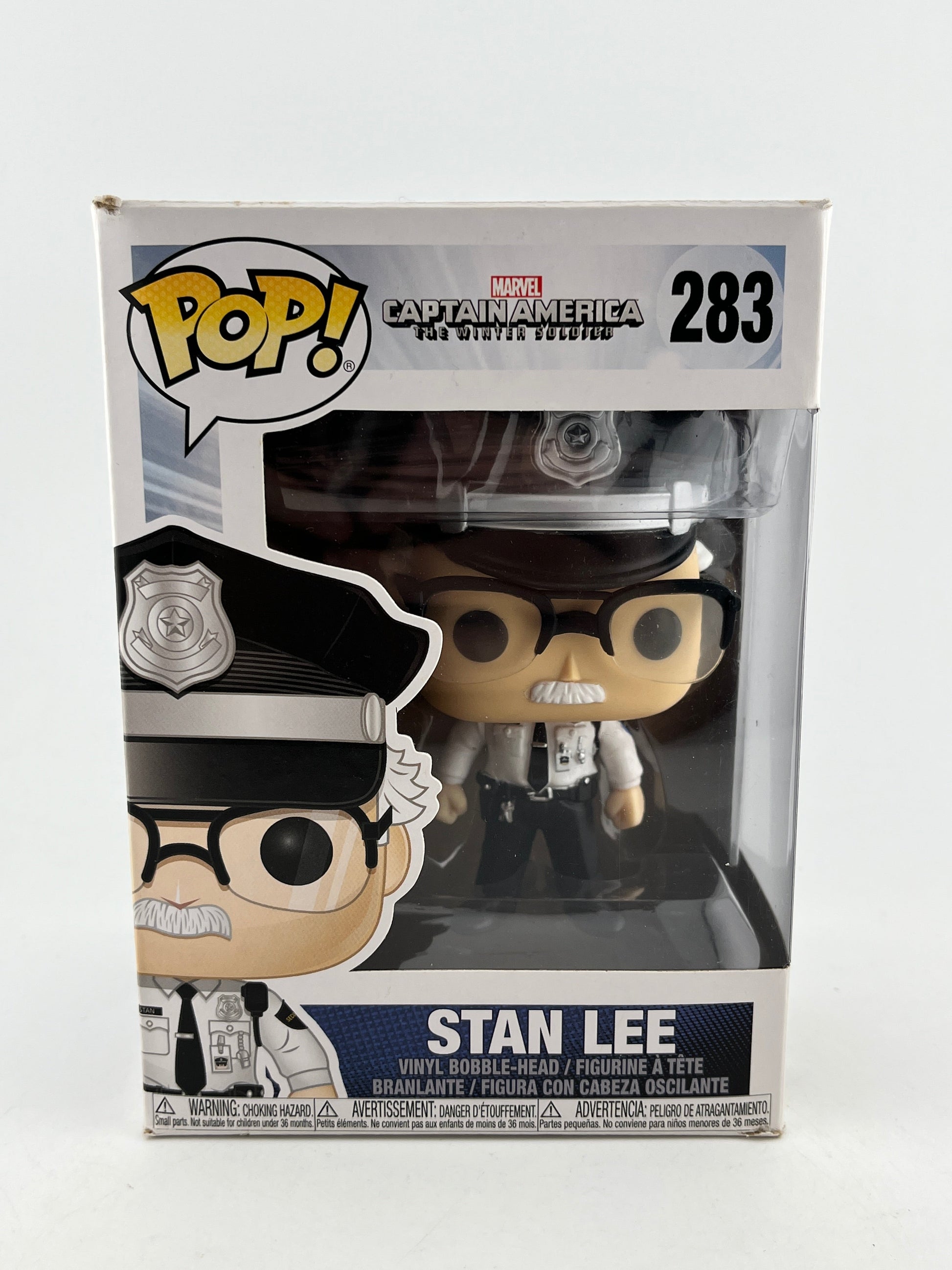 Funko POP! Marvel Captain America The Winter Solider - Stan Lee #283 FRENLY BRICKS - Open 7 Days