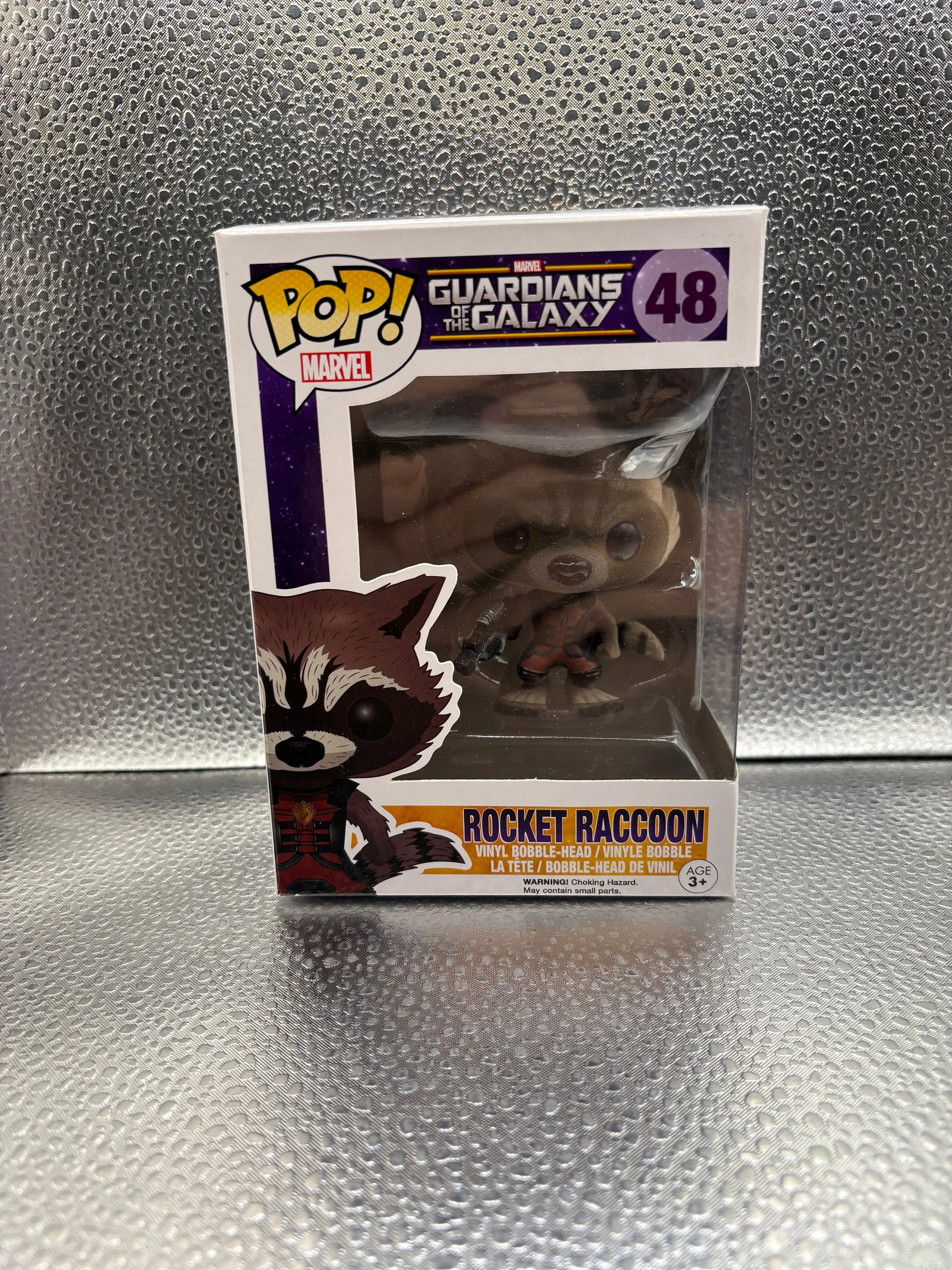 FUNKO Pop Vinyl Rocket Raccoon #48 FRENLY BRICKS - Open 7 Days
