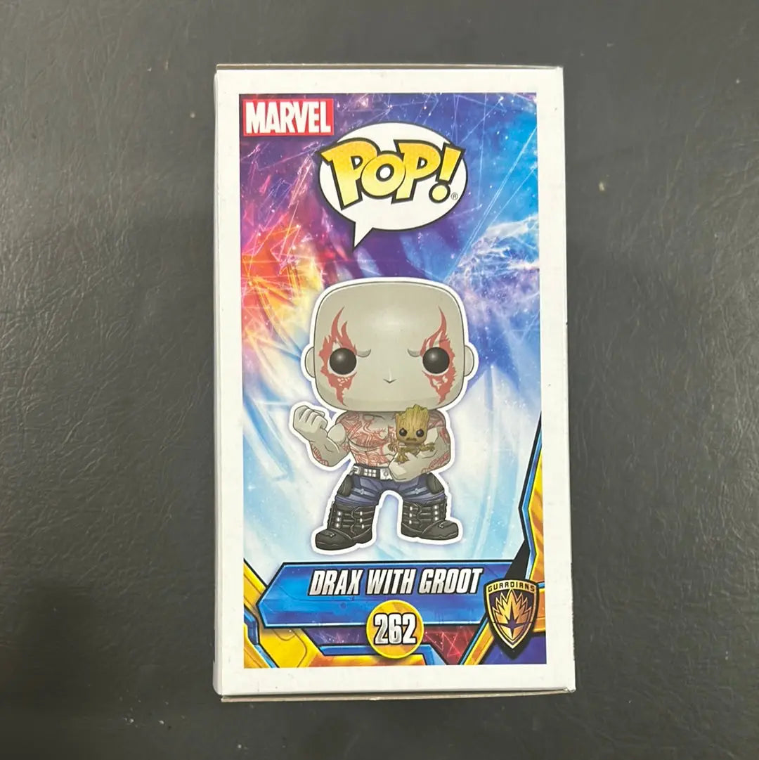 Pop Vinyl Marvel #262 Drax With Groot FRENLY BRICKS - Open 7 Days