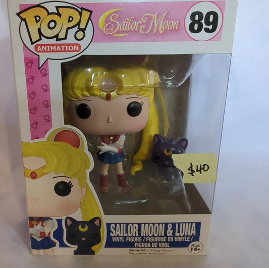 FUNKO Pop Vinyl Sailor Moon & Luna 89 - FRENLY BRICKS - Open 7 Days