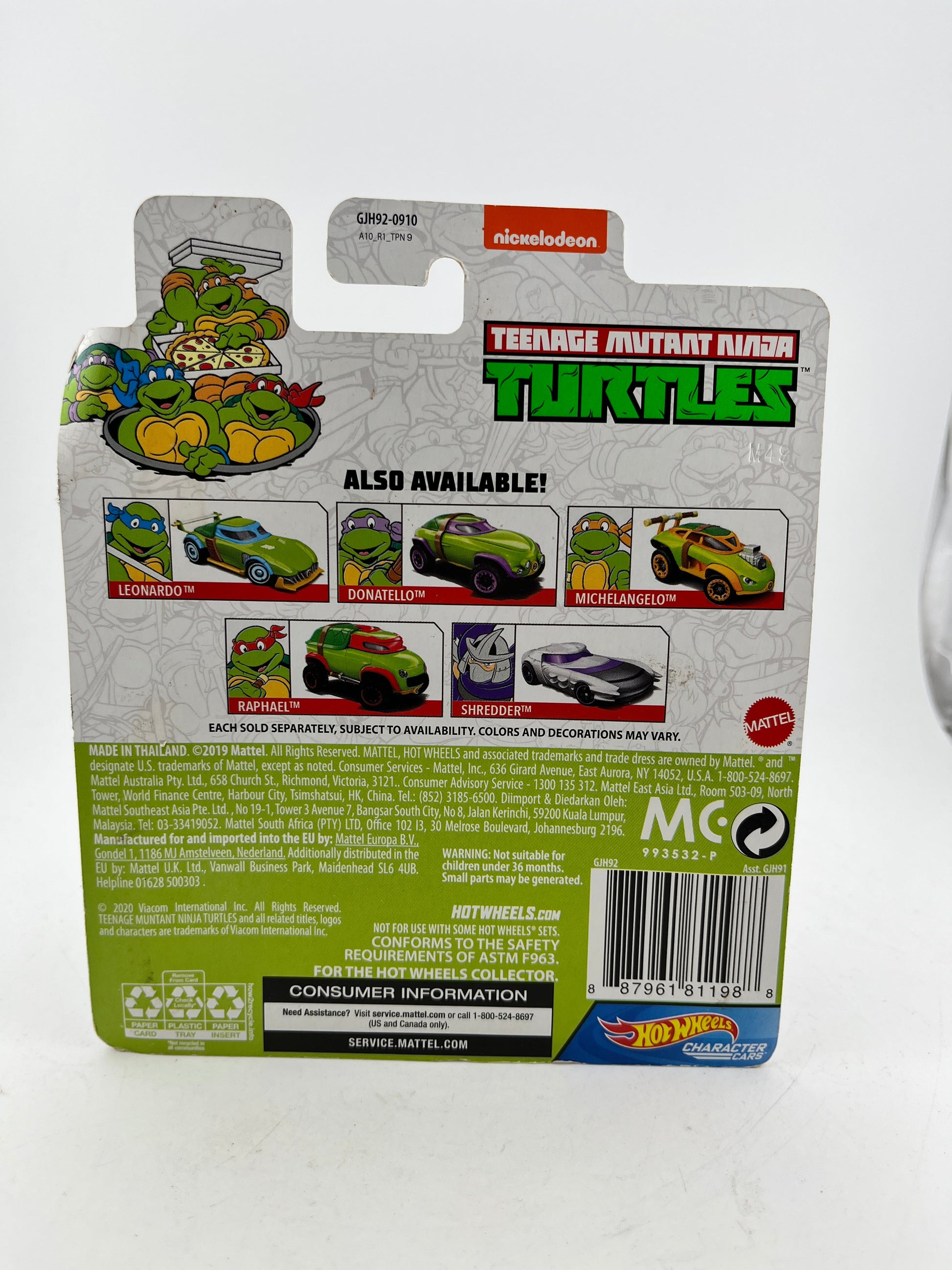 Hot Wheels Nickelodeon TMNT - Shredder - Sealed FRENLY BRICKS - Open 7 Days
