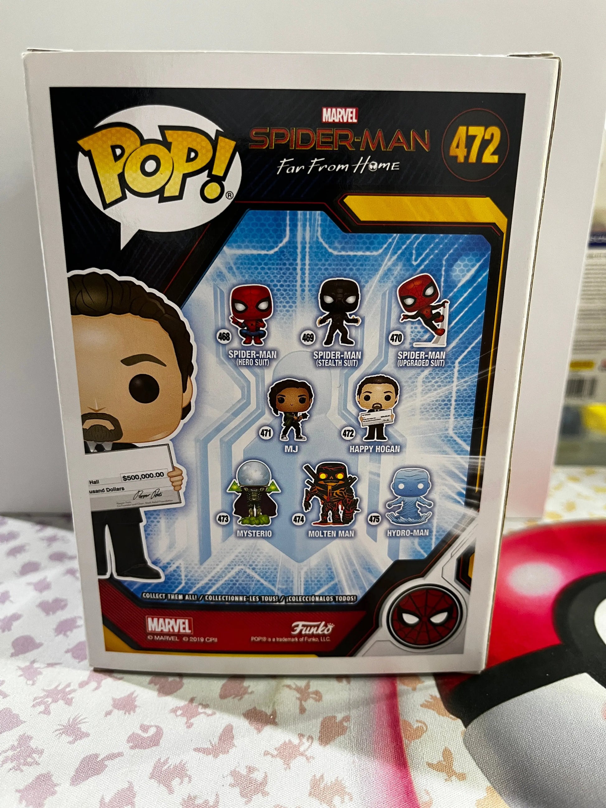 Funko Pop Vinyl Marvel Spider-Man far from home Happy Hogan #472 FRENLY BRICKS - Open 7 Days