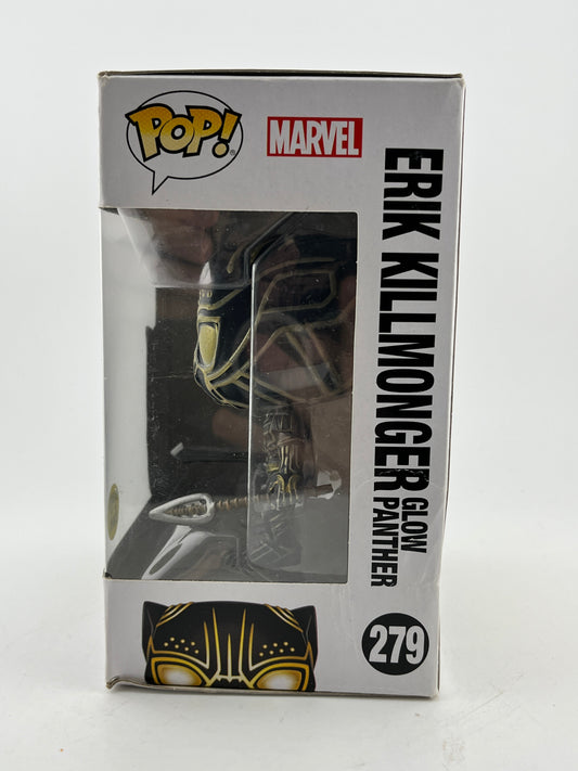 Funko POP! Marvel Black Panther - Erik Killmonger #279 - Glow Vinyl Collectable FRENLY BRICKS - Open 7 Days