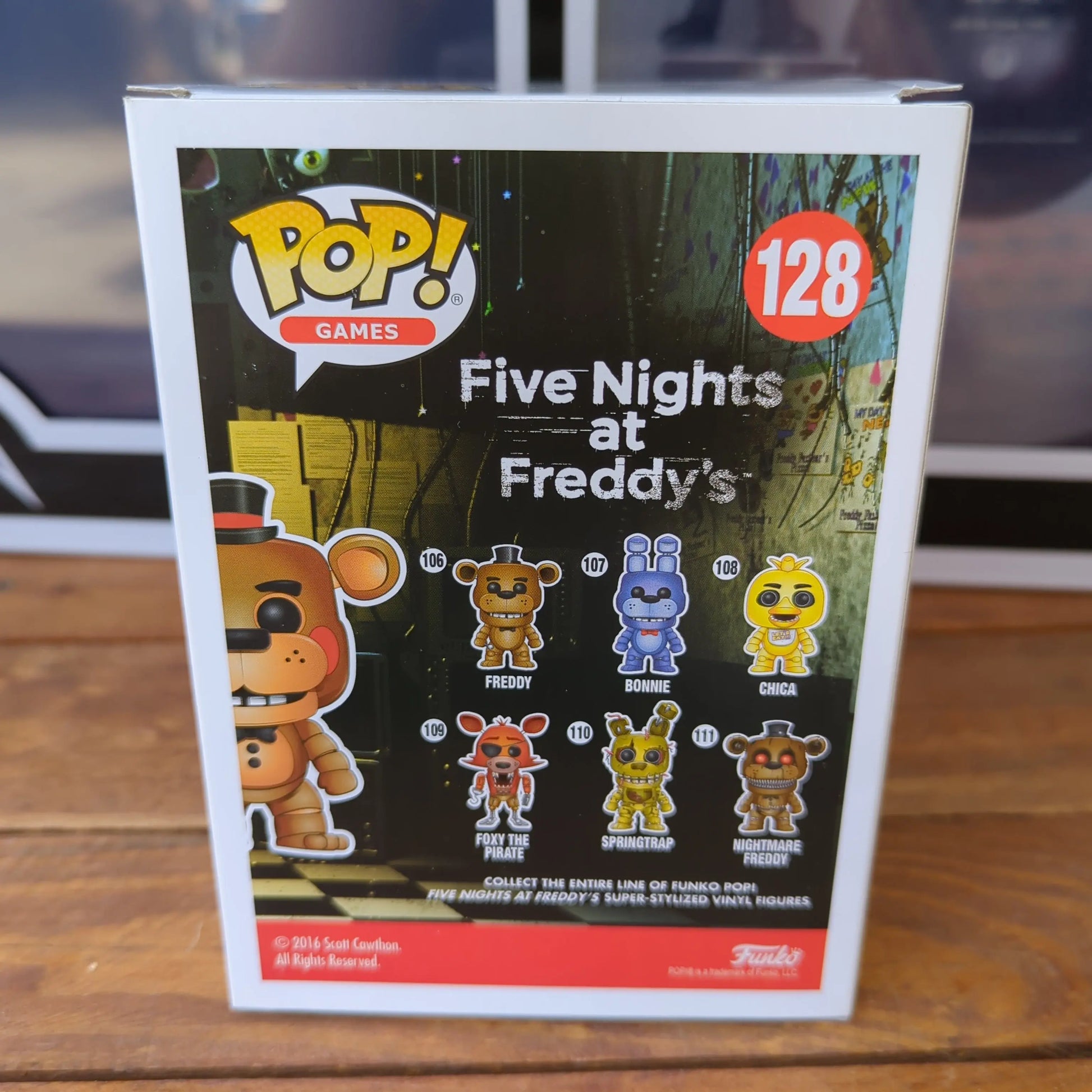FUNKO POP toy freddy 128 glow - FRENLY BRICKS - Open 7 Days