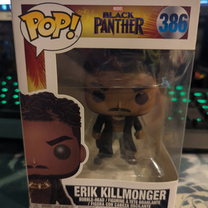 FUNKO POP VINYL ERIK KILLMONGER 386 Marvel Black Panther - FRENLY BRICKS - Open 7 Days