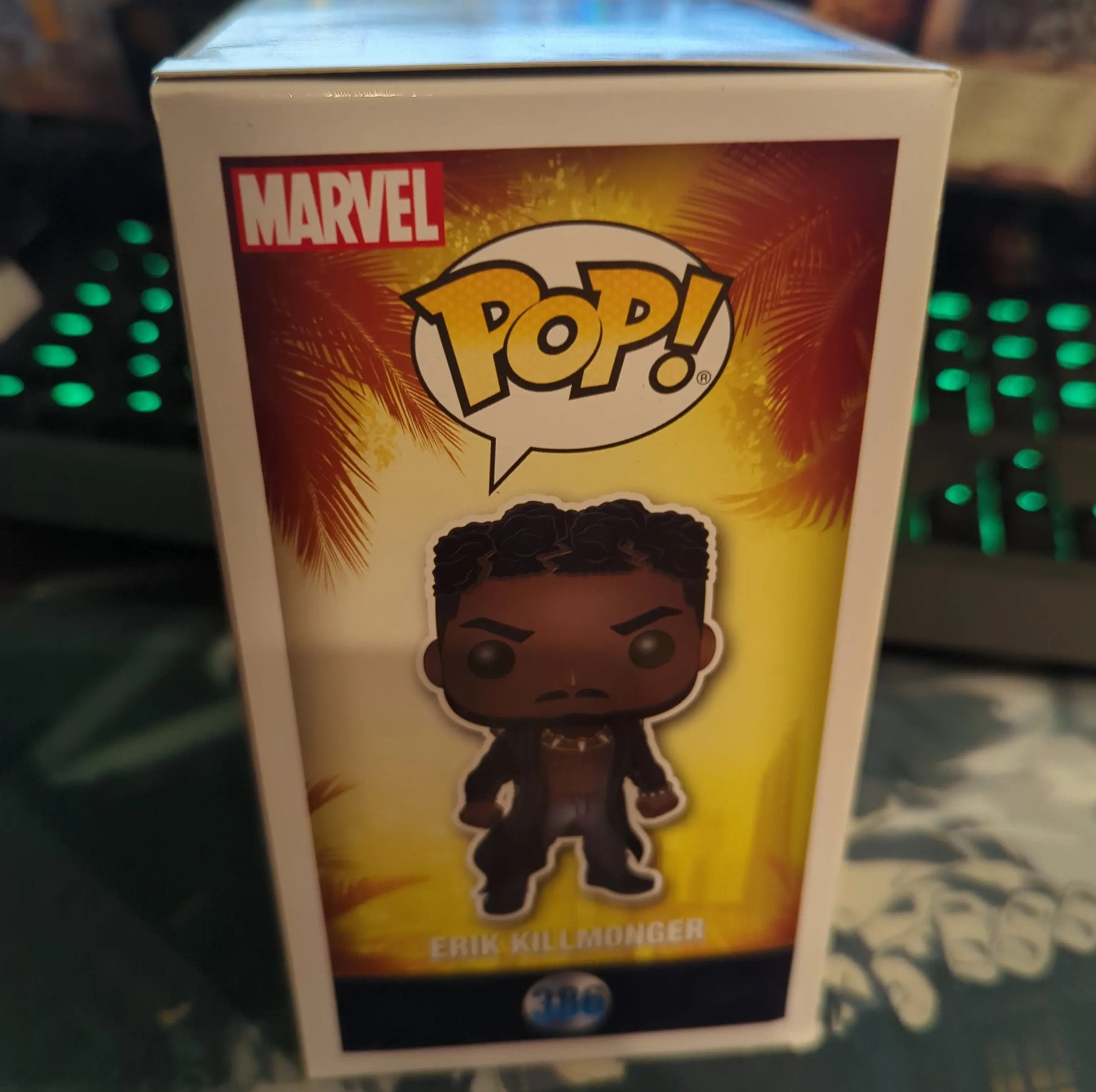 FUNKO POP VINYL ERIK KILLMONGER 386 Marvel Black Panther - FRENLY BRICKS - Open 7 Days