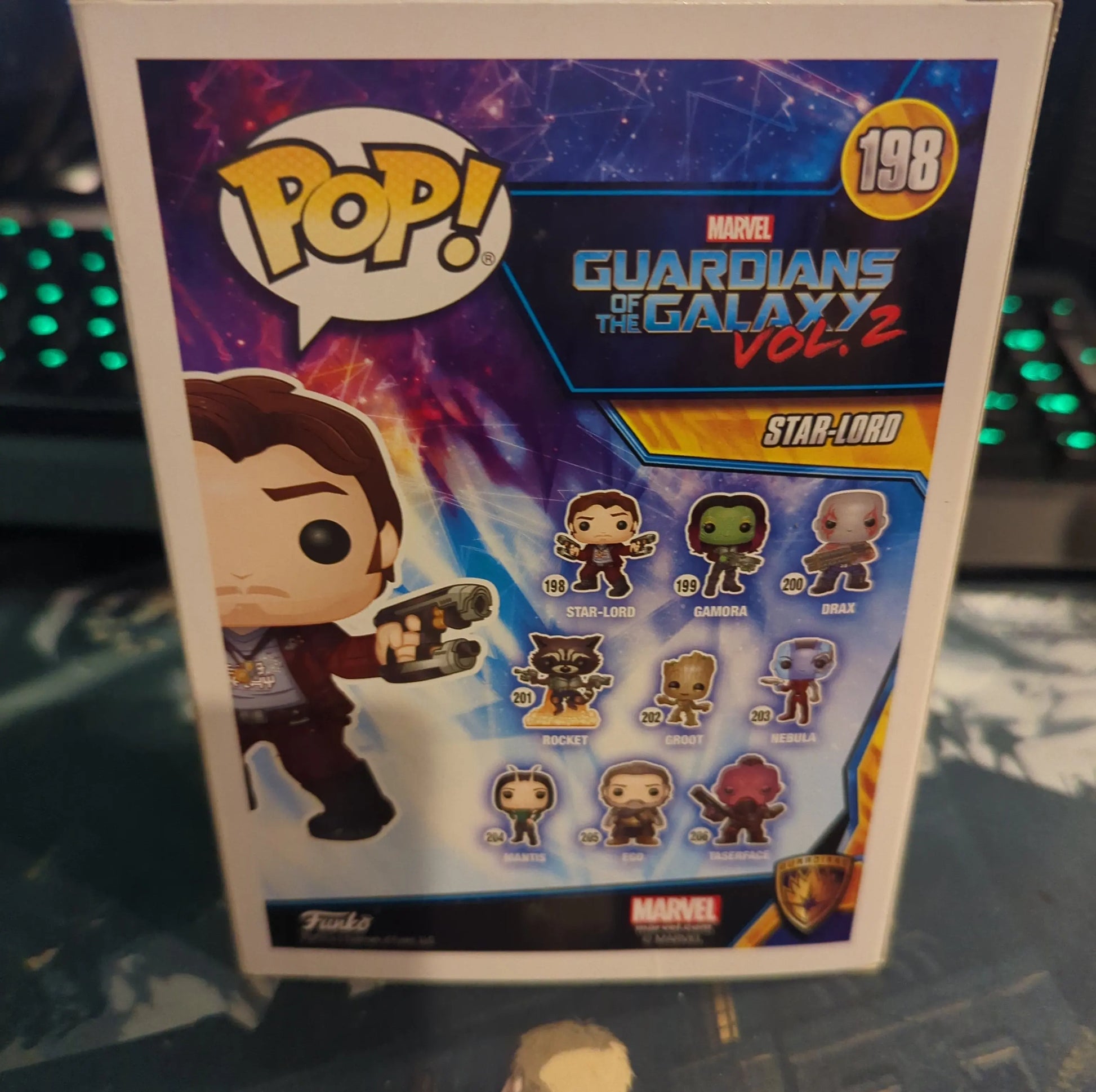 FUNKO POP VINYL STAR-LORD 198 GUARDIANS OF THE GALAXY - FRENLY BRICKS - Open 7 Days