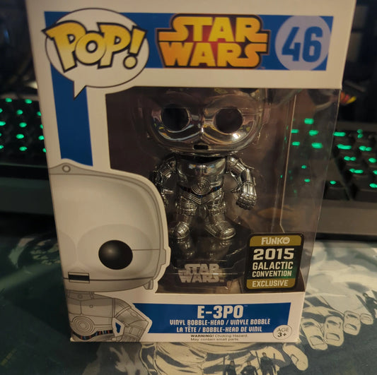 FUNKO POP VINYL STAR WARS E-3PO 46 2015 GALACTIC CONVENTION - FRENLY BRICKS - Open 7 Days