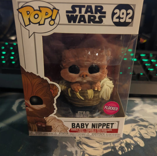 FUNKO POP VINYL STAR WARS Baby Nippet Flocked 292 - FRENLY BRICKS - Open 7 Days