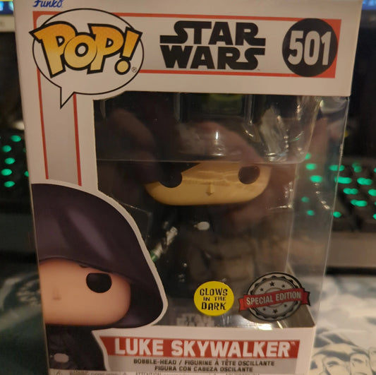 FUNKO POP VINYL Luke Skywalker 501 Glow Star Wars - FRENLY BRICKS - Open 7 Days